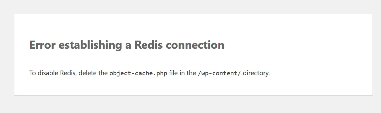 当你的网站报错Error establishing a Redis connection如何解决？-深渊技术网 - 探索前沿科技，汇聚经典技术